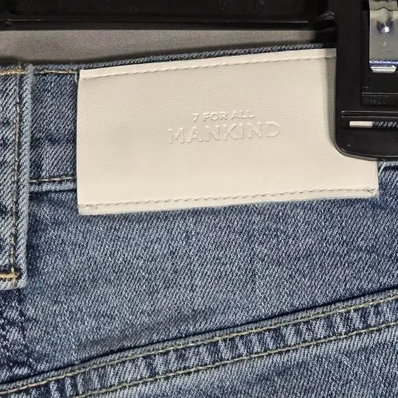 7 For All Mankind Easy Slim Jeans Womens 24 Blue High Rise Straight Stretch - Picture 10 of 11